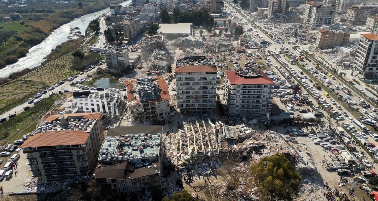 Earthquake zone in Hatay